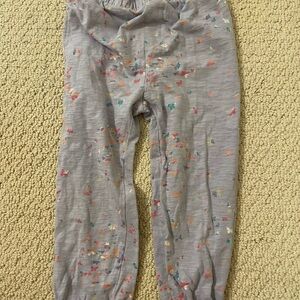 GAP Gray lavender butterfly pants